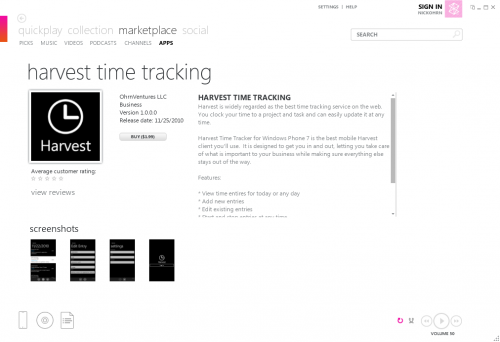 Harvest_Time_Tracking_Zune_Store-500x342
