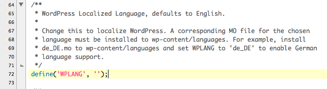language FAQ screenshot 1