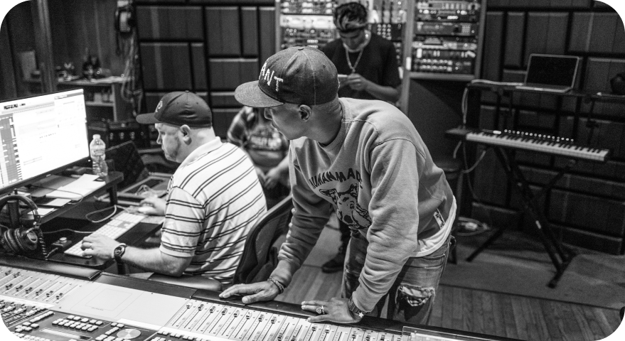 pharrell williams in studio